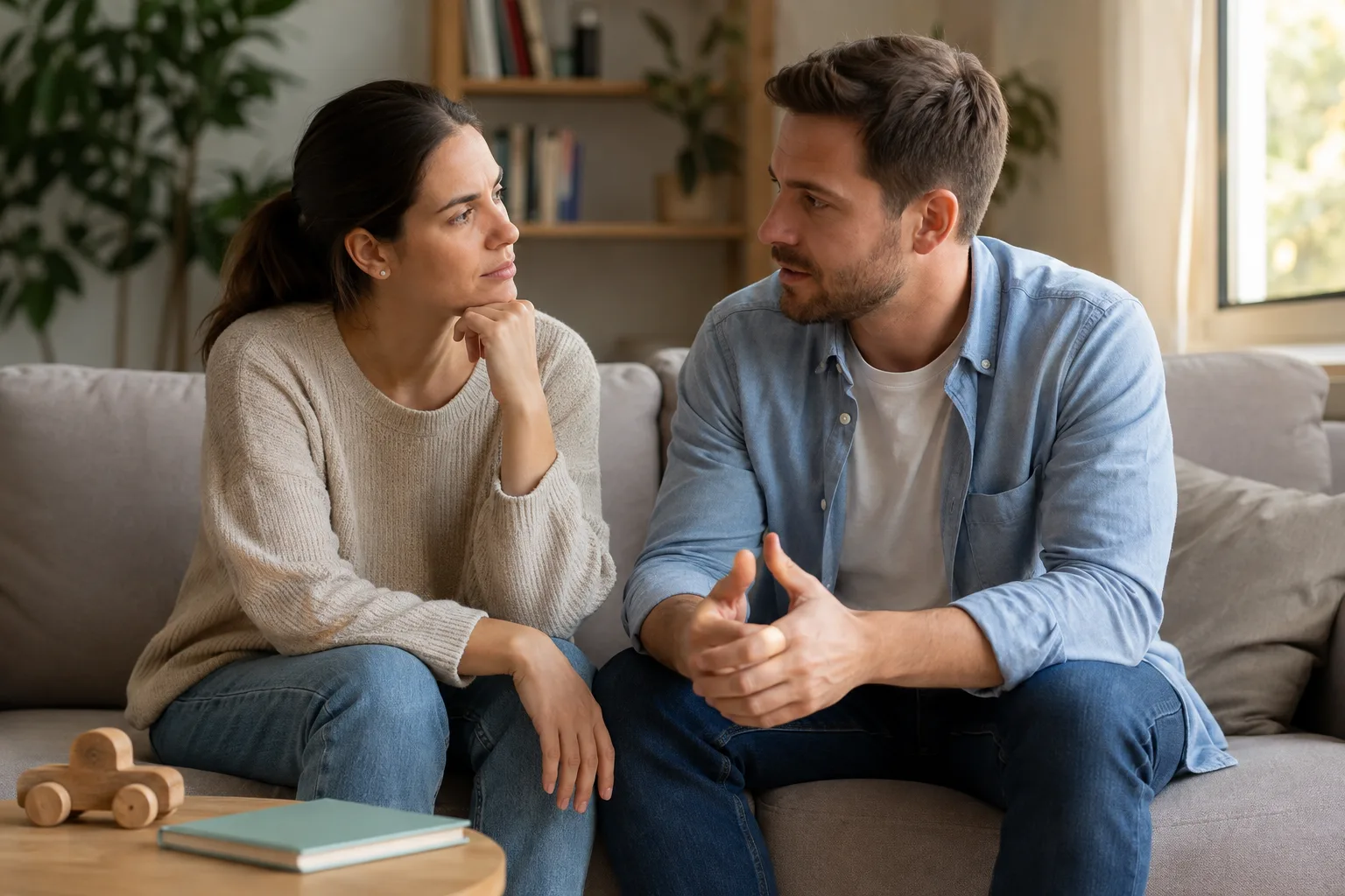 A couple has a thoughtful conversation about whether to have children