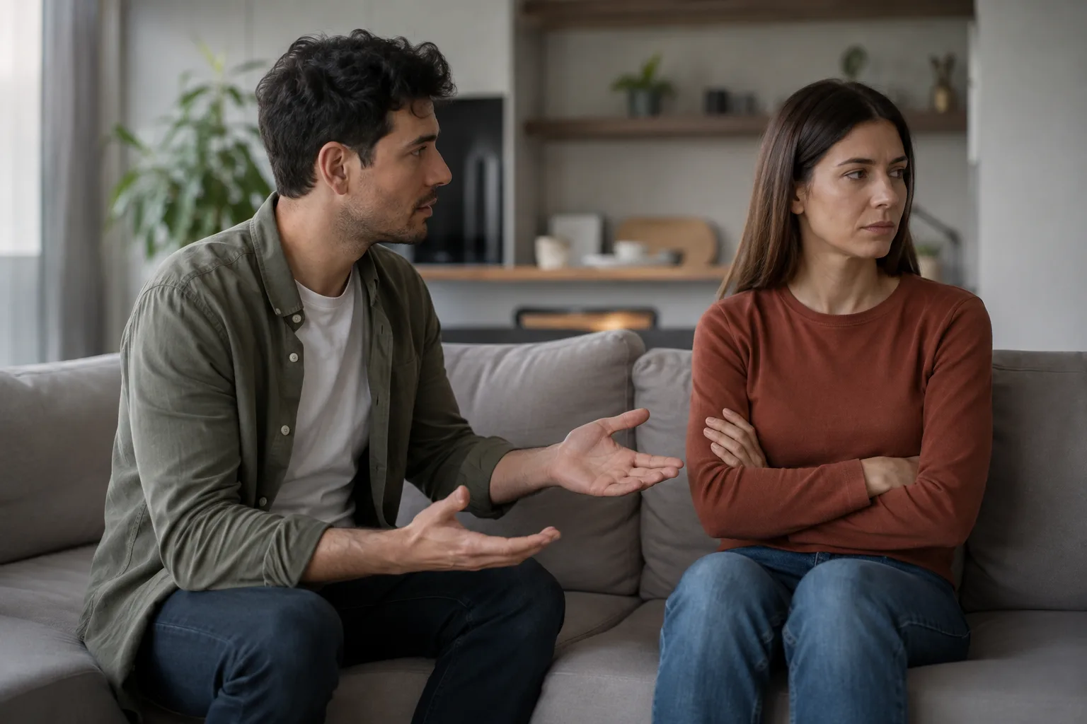 Former partners struggle to discuss what ended their relationship